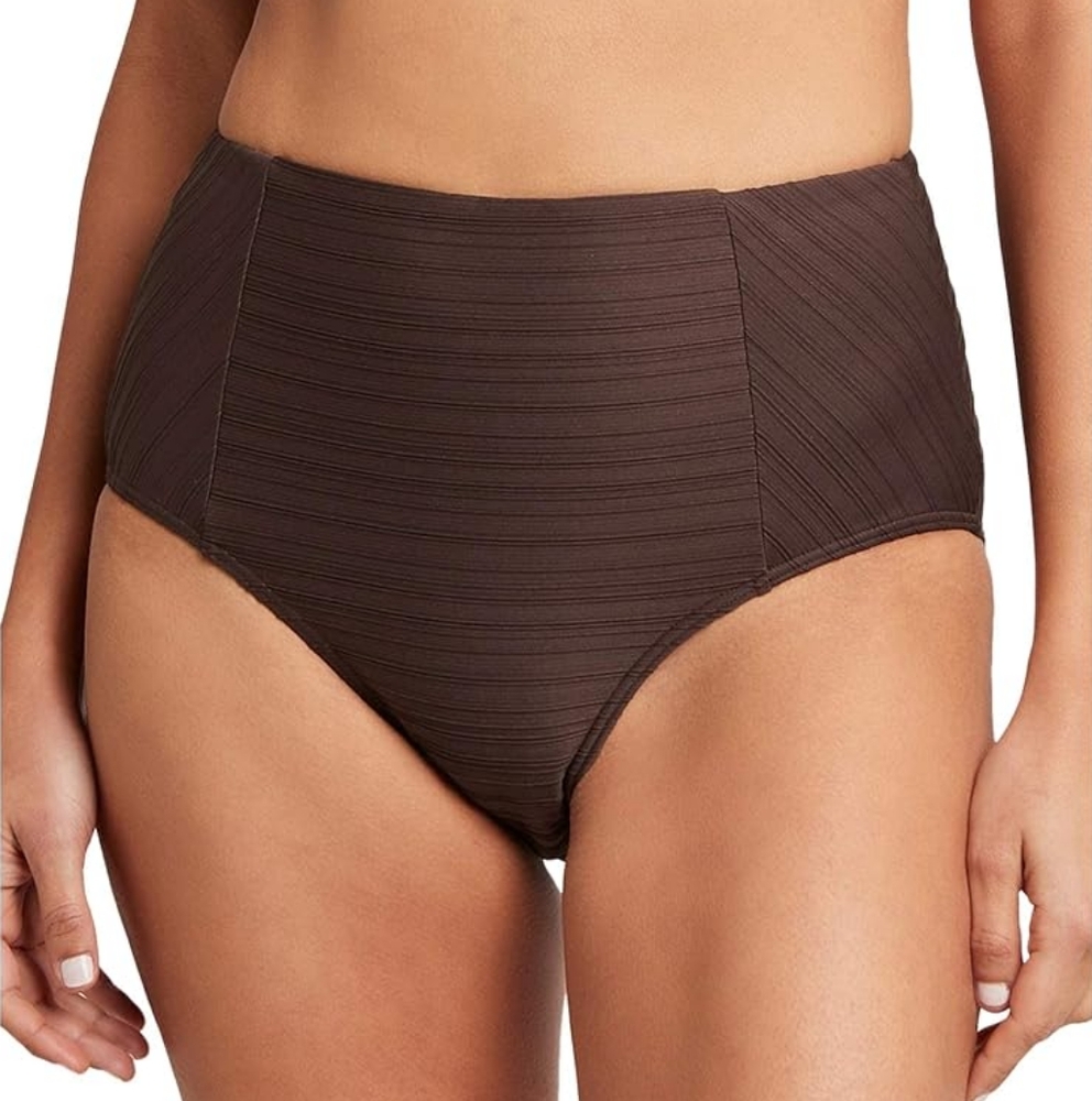 Sea Level Casablanca High Waist Swim Pant in Espresso NWT